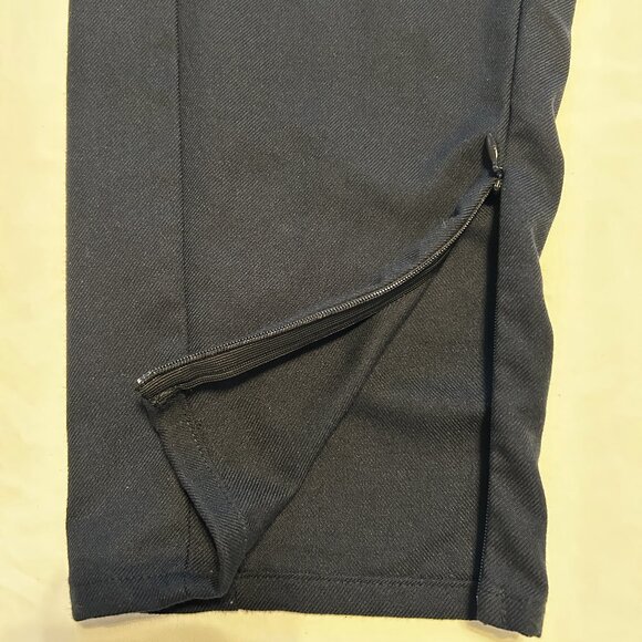 FREE PEOPLE BLACK, CROPPED, DROP-CROTCH TROUSERS, LARGE - Picture 3 of 9